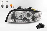 Scheinwerfer Passend FüR Audi A4 8E 11/00-11/04 Links Leuchtmittel M. Stellmotor