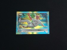 2022 Topps Chrome TYLER STEPHENSON  Sonic Pulse Refractor /75 RC Gold Cup - SP