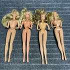 Vintage Barbie Blonde/Blue Push Button Bendable Knees Nude Doll Lot Taiwan 1966