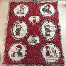 Homemade precious moment vintage doll quilt