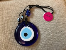 Evil Eye Wall Hanging Decoration Hand Blown Glass  Good Luck Charm