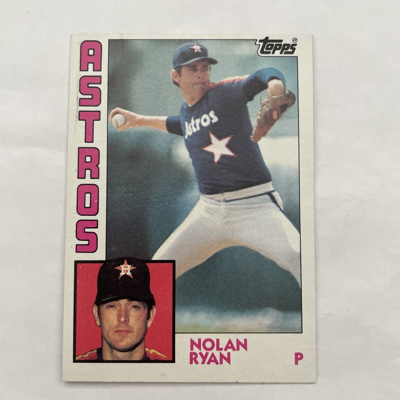 Topps 1984 Topps Nolan Ryan Houston Astros #470 Baseball Trading Card 