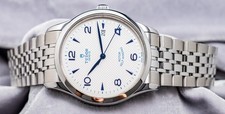 Tudor 1926 Opaline White & Blue Dial 41mm Steel Bracelet Automatic Date 91650 4