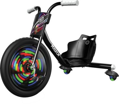 Razor RipRider 360 Lightshow   Trike with Rear Casters and with Motion-Activa...