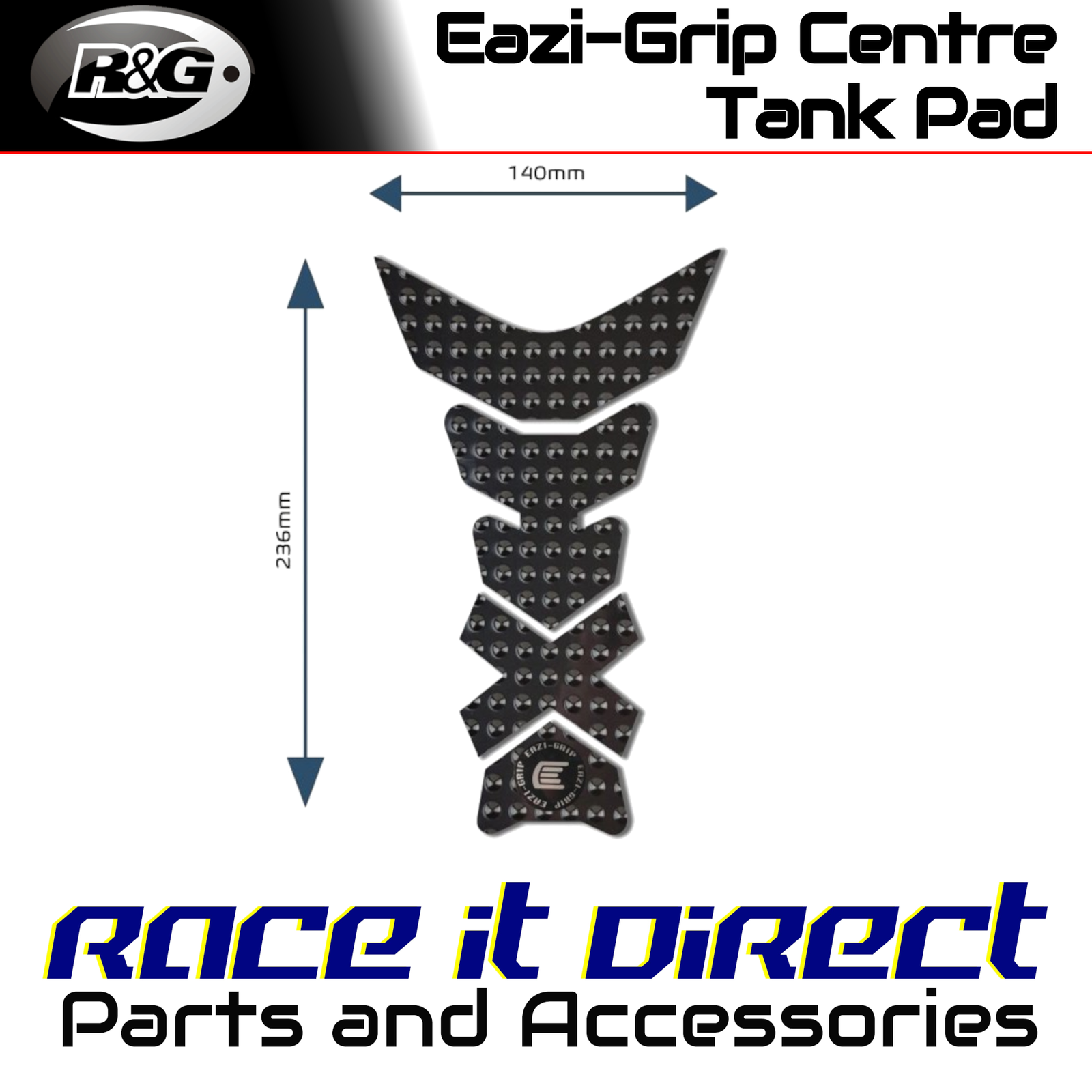 Eazi-Grip Centre Tank Pads for Super Soco TC 2020-2026 EVO Style C Eazi-Grip