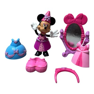Disney MINNIE MOUSE Bowtique Dress Up Doll Snap N Style Princess Mirror