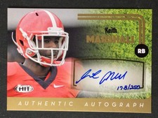 2016 SAGE HIT #A14 Keith Marshall Autographs Gold /250 Georgia Bulldogs