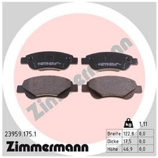 Satz Bremsbeläge Bremsklötze vorne für Toyota Aygo B1 B4 | 24379141