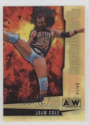 2024 Upper Deck AEW All Elite Wrestling Breakouts 41/49 Adam Cole #BR-9 0zp1