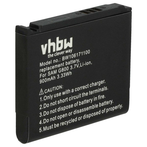 Akku FüR Samsung SGH-M8910 Pixon12 SGH-G800 Sgh-I200 GT-S5233 SGH-L870 900Mah-image