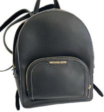 Michael Kors Jaycee Women's Backpack Medium Black Pebbled Leather With Tags