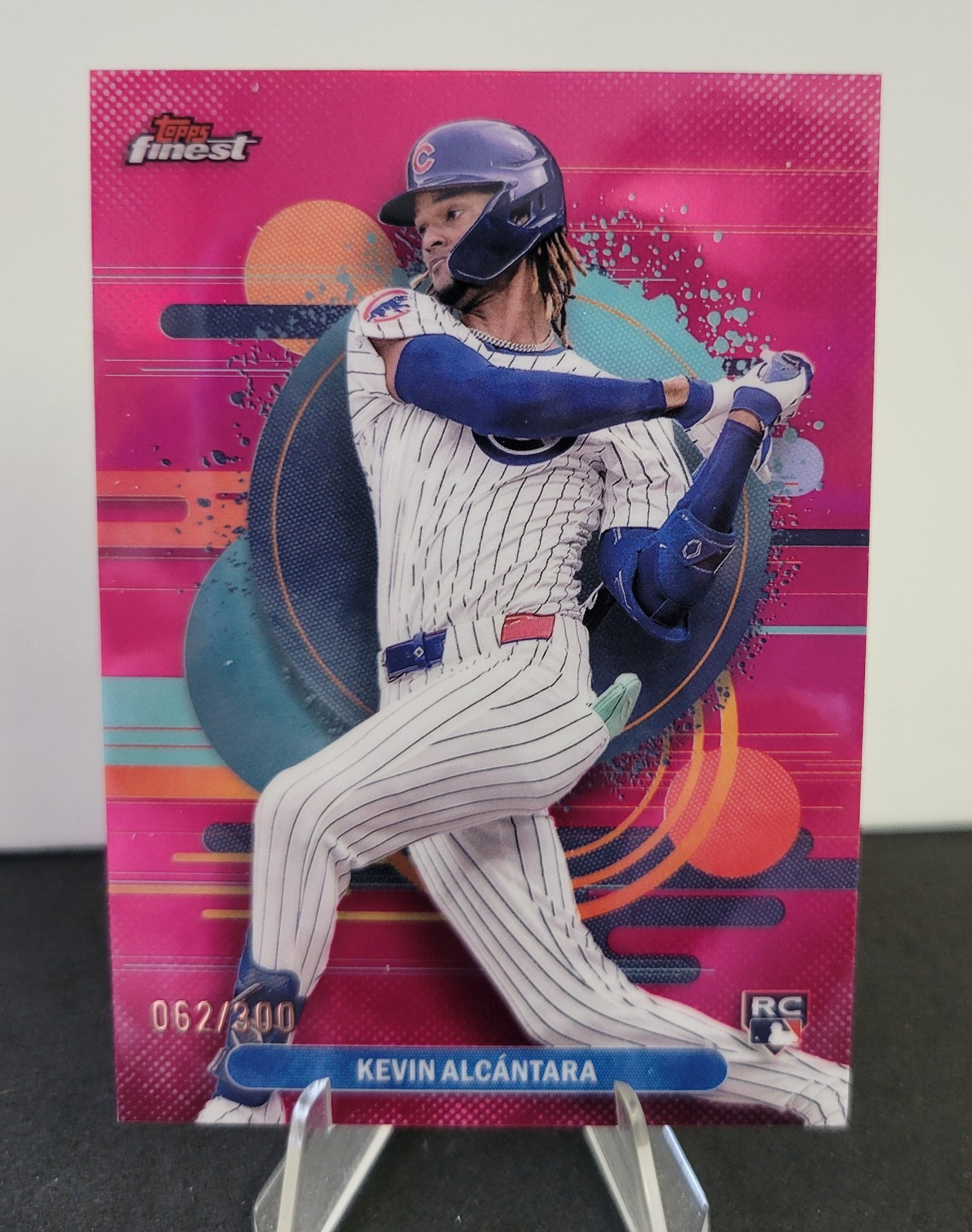 2025 Topps Finest Kevin Alcantara Uncommon Pink Refractor 62/200 Cubs #167