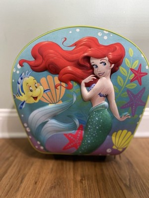 Rare Disney Store The Little Mermaid Ariel 3D Child Size Carry On Luggage