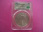 2024 American Silver Eagle CAC CACG MS70 ASE First Delivery Graded US Coin Slab
