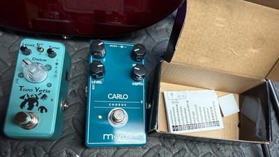 Lot Of 2 Movall Electric Guitar Effect Pedal Carlo Chorus Two Yetis Drive