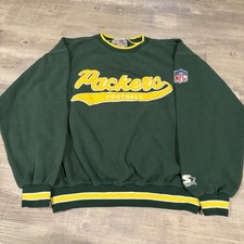 Vintage Green Bay Packers Crewneck Starter Pro Line NFL 90s Large