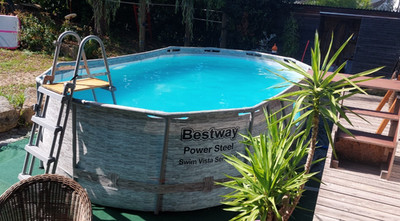 BESTWAY Aufstellpool Power Steel  Swim Vista Series  II  488 x 305 x 107 cm