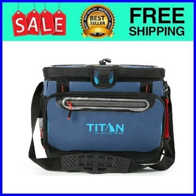 Titan by Arctic Zone 30 Can, 20 Quart Zipperless Soft Cooler, Ocean Blue