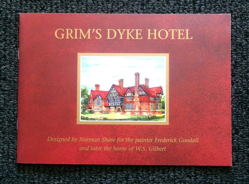 Grim's Dyke Hotel Brochure William S Gilbert Sullivan 2002 Brochure Illus RARE