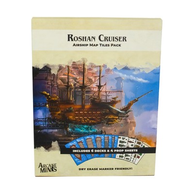 Arcane Minis RPGs Roshan Cruiser - Airship Map Tiles Pack NM