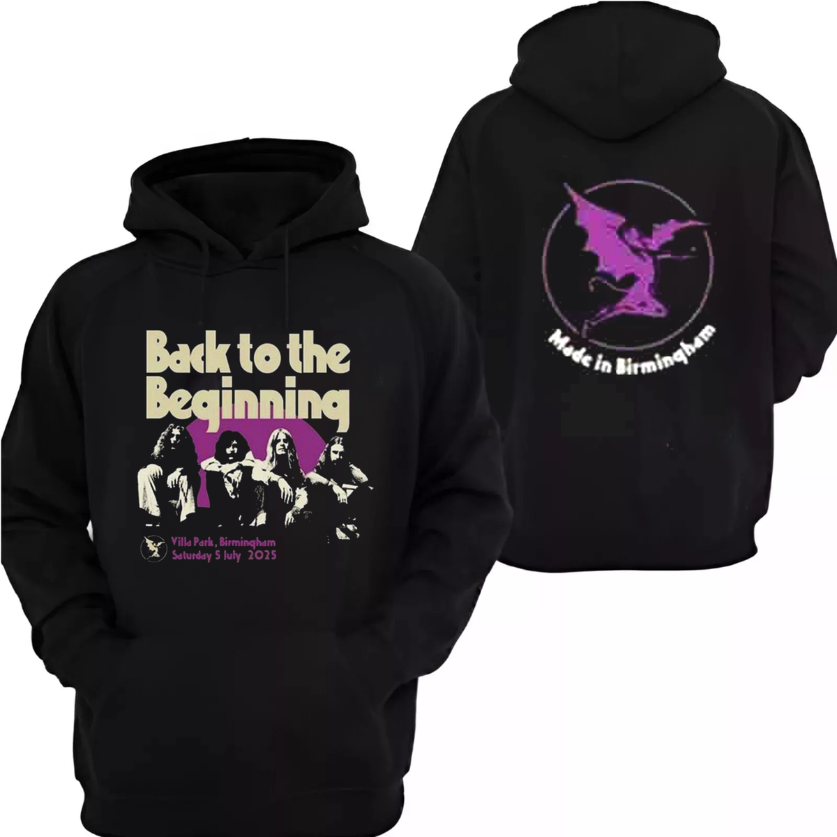 Black Sabbath x Ozzy Osbourne Back To The Beginning 2025 Hoodie