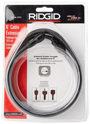 37113 Micro Extension Cable, 6-foot SeeSnake Universal Cable Extension