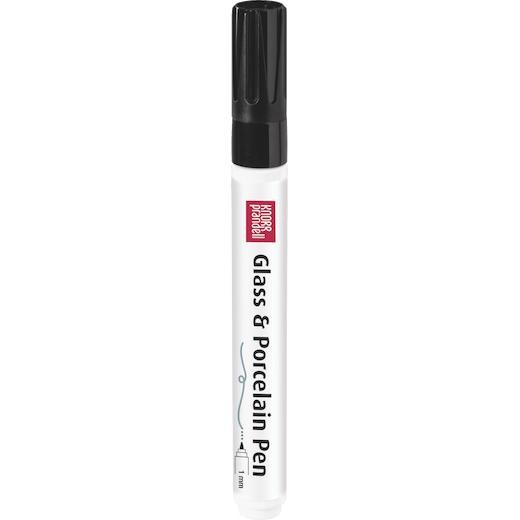 Knorr Prandell Glass & Porcelain Marker Pen - 1mm Fine Tip Black