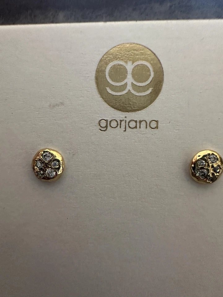 Gorjana 水晶簇耳钉 金色 圆形 Nordstrom 新卡礼品 — 第 3/4 张图片