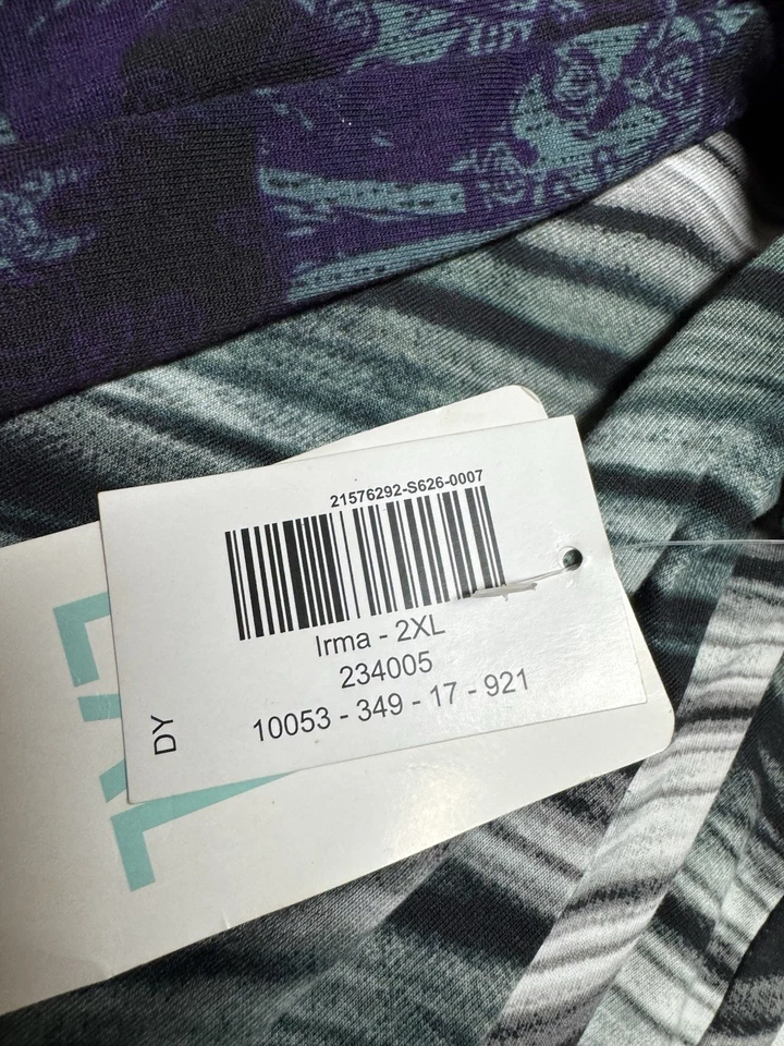 Lote de 3 camisetas Lularoe para mujer talla 2X Iris Irma perfectas nuevas Foto 2 de 4