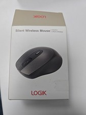 Image of Logik LWLMSL23 Wireless USB Silent 4-Button Mouse Grey