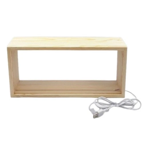Rectangle Shadow Box Frame DIY Figures Display Case  Office Decoration - Picture 13 of 15