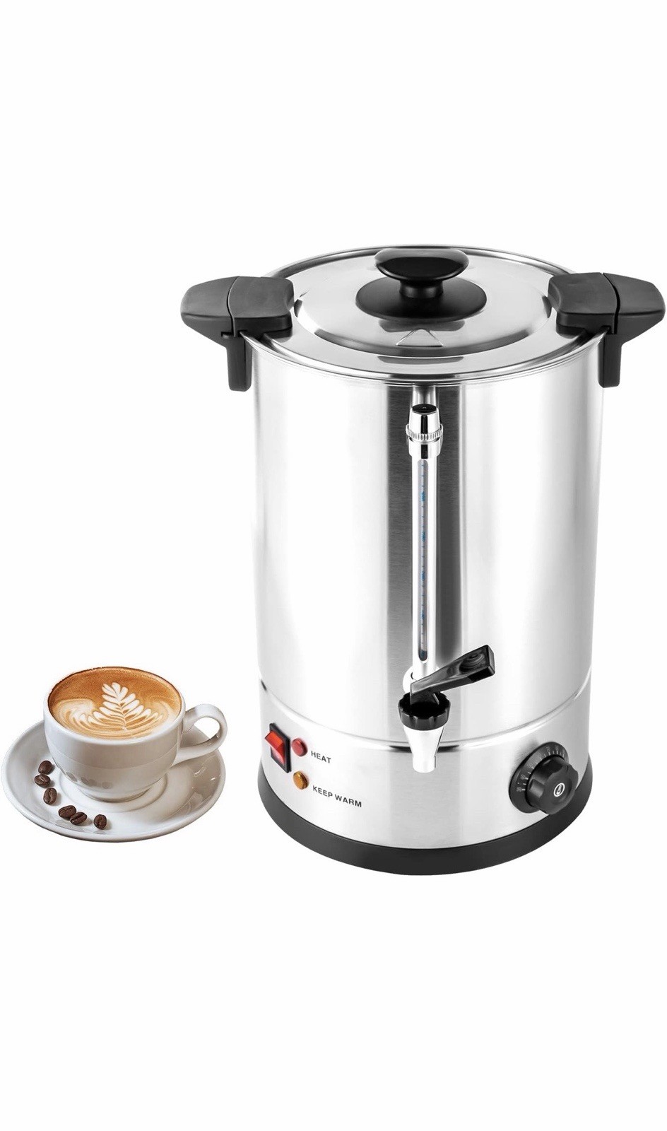 80 Cup 9l With Percolator Hot Water Dispenser Temp Adjustabl