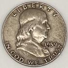 1959-D FRANKLIN HALF DOLLAR - Circulated