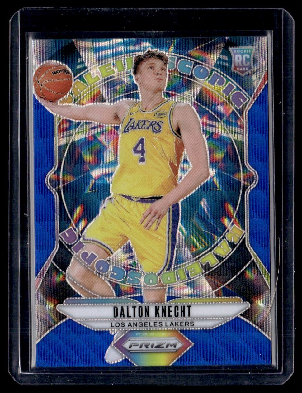 2024-25 Panini Prizm Kaleidoscopic Blue Wave Dalton Knecht /175 Los Angeles