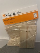 Pine brackets for shelves B&Q