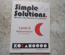 Simple Solutions Mathematics Level 2, Semester 2, SE by Nancy L. McGraw...