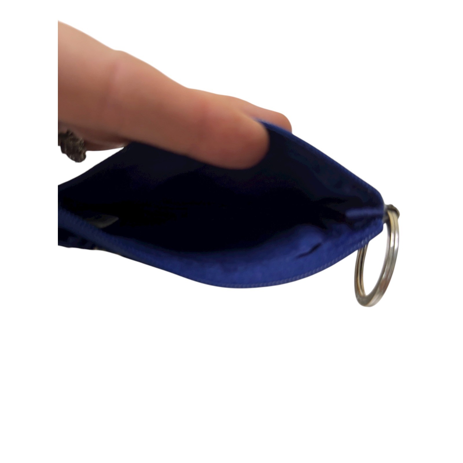 Vera Bradley Blue Tropics ID Card Holder Coin Pouch Keychain Zippered Wallet