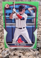 2023 Bowman Prospects Blaze Jordan #BP-101 Neon Green /399 (RC) Boston Red Sox
