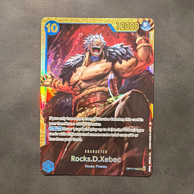Bandai One Piece Card Game Rocks.D.Xebec OP17-118 Secret Rare Alt Art Foil EN