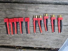 High-Performance 14AWG T Plug Connector Set for RC Lipo Drone Batteries - 10 PCS