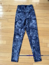 GYMSHARK Elevate Leggings XS Space Dye Blue