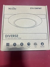Maxim Lighting LED Flush Mount Diverse 7.5"  57613WTWT qt. 1