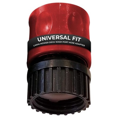 DealEnvy Quick Connect Lawn Mower Deck Wash Port Adapter - Riding Small, Red