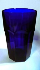 Scarce14 Oz Flat Tumbler GIBRALTAR COBALT Blue by LIBBEYGlass Company