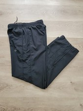 Vintage Nike 2000s Windbreaker Pants Bllack Mesh Lined Ankle Zip Men's Small