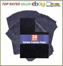 Carbon Paper for Tracing Graphite Transfer-Paper - PSLER 30 Pcs Black Graphite