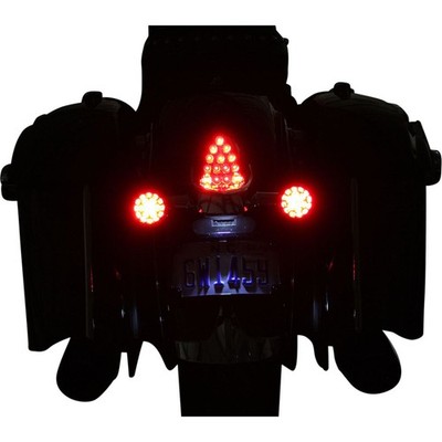 Custom Dynamics ProBEAM  Turn Signals - Black/Red PB-IND-RTS-R-B