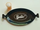 Vintage BARBIE Doll Black Tray & Orange Soda Glass #979 Friday Night Date 1960's