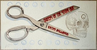 2003 Queens of the Stone Age Tulsa Parchment Variant Concert Poster by EMEK