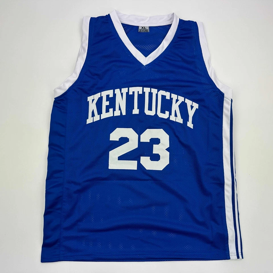 Facsimile Autographed Anthony Davis Kentucky Blue Reprint Jersey Size Men's XL - Image 3 of 4